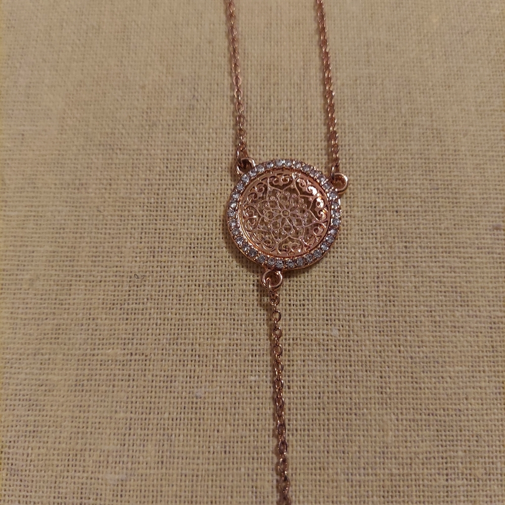 Long Rose Gold Parklane Necklace